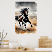 Stallion in Full Stride Poster (Küche)