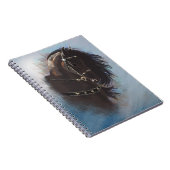Stallion Portrait - Notebook Notizblock (Rechte Seite)
