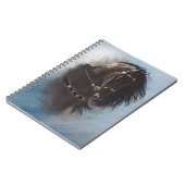 Stallion Portrait - Notebook Notizblock (Linke Seite)