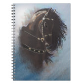 Stallion Portrait - Notebook Notizblock (Vorderseite)