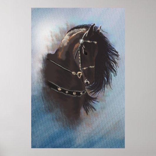 Stallion Portrait - Poster (Vorne)