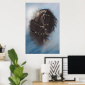 Stallion Portrait - Poster (Heimbüro)