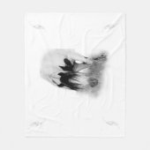 Stallion Shaman & Feathers Fleece Blanket (Vorderseite)