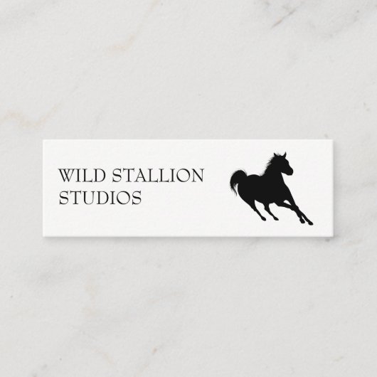 Stallion | Tierart | Video-Animation Mini Visitenkarte (Vorderseite)