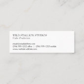 Stallion | Tierart | Video-Animation Mini Visitenkarte (Rückseite)