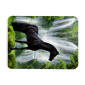 Stallion und Wasserfälle Magnet (Horizontal)