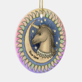 Stallion Unicorn Keramik Ornament (Rechts)