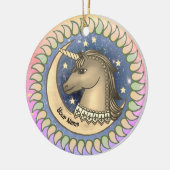 Stallion Unicorn Keramik Ornament (Links)