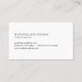 Stallion Visitenkarte (Rückseite)