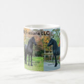 Stallionen von Brookside Friesians LLC Kaffeetasse (VorderseiteRechts)