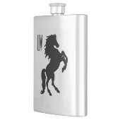 Stallions-Pferdemonogramm Flachmann (Links)