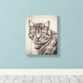 Stallkatzen Landtiere 8 x 10 Leinwanddruck (Insitu (Holzboden))