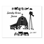 Stallkühe Holzkunst Briefmarke Gummistempel (Prägung)