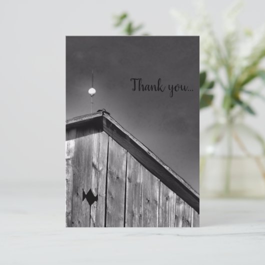 Stallpeak gegen Himmel Dankeskarte (Stehend Vorderseite)