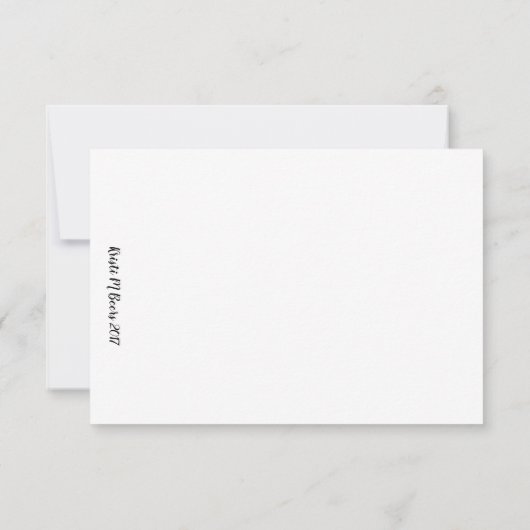 Stallpeak gegen Himmel Dankeskarte (Rückseite)