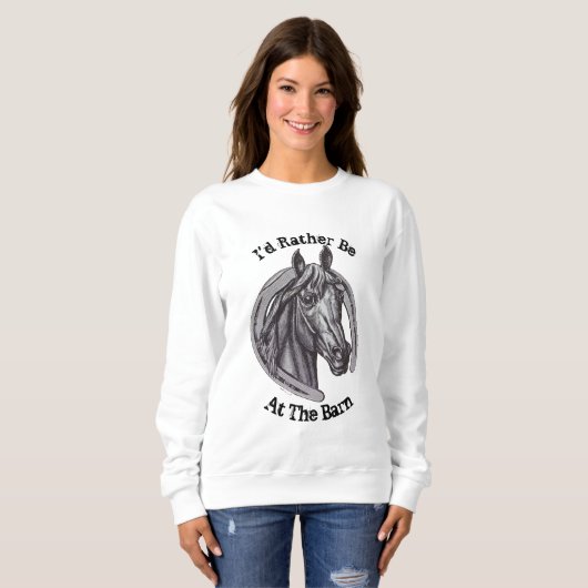 Stallpferd, Pony Sketch Tier Sweatshirt (Vorne ganz)