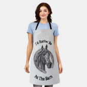 Stallpferd, Vintages Tier Schürze (Getragen)