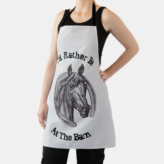 Stallpferd, Vintages Tier Schürze (InSitu)