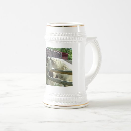 Stallpferde Bierglas (VorderseiteRechts)