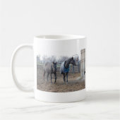 Stallpferde Kaffeetasse (Links)