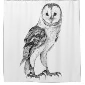 Stallschale - Gezeichnet in schwarzem Pen Duschvorhang (Vorderseite)