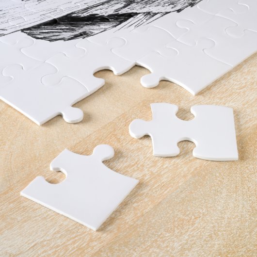 Stallschale - Gezeichnet in schwarzem Pen Puzzle (Seite)