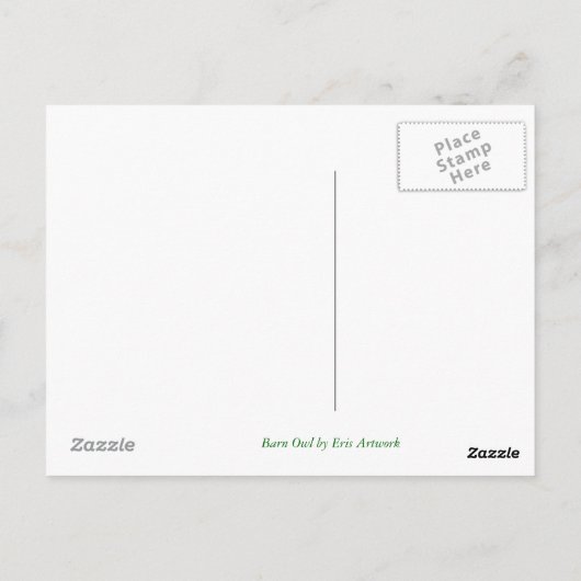 Stallschale - leere Postkarte (Rückseite)