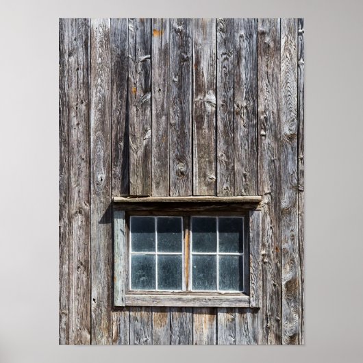 Stallseite mit Fenster Poster (Vorne)