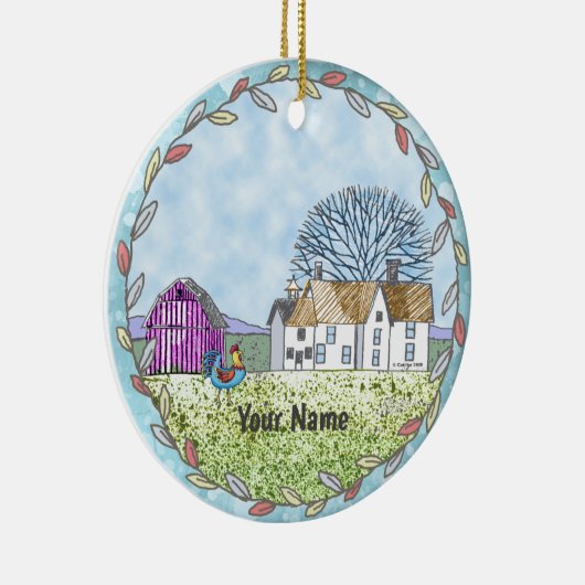 Stallszene Keramik Ornament (Rechts)