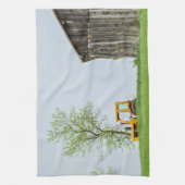 Stallszene mit Traktor Handtuch (Vertikal)