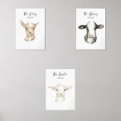 Stalltiere Kinderzimmer Tiere Personalisiert Bilderwand Sets (Vorderseite)