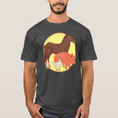 Stalltiere Sunburst T - Shirt (Vorderseite)