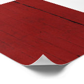 Stalltür Rotes Holz Hintergrund Poster (Ecke)