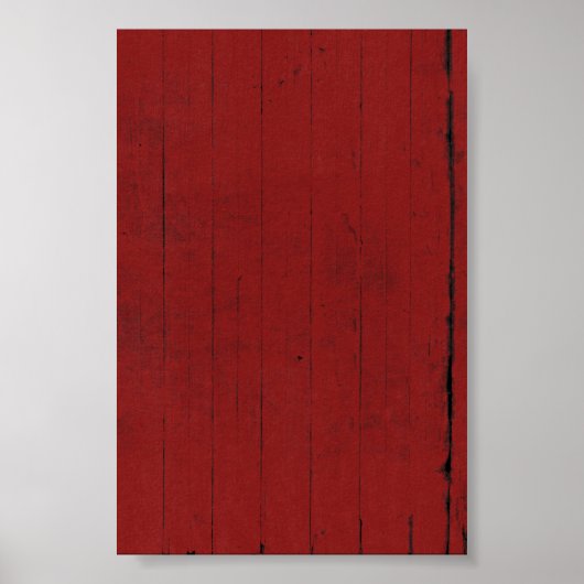 Stalltür Rotes Holz Hintergrund Poster (Vorne)