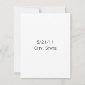 Stalltüre und rosa Rosenhochzeit retten das Datum Save The Date (Rückseite)