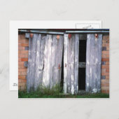 Stalltüren Alte Gebäude Foto Postkarte (Vorne/Hinten)