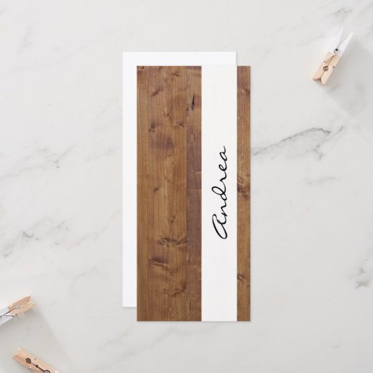 Stallwand, Holz, Holzplatten, Ihr Name (Vorderseite/Rückseite Beispiel)