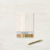 Stallwand, Holz, Holzplatten, Ihr Name Post-it Klebezettel (Auf Schreibtisch)