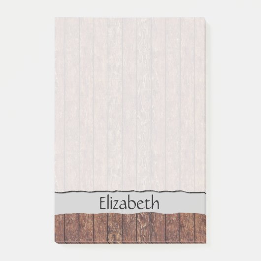 Stallwand, Holz, Holzplatten, Ihr Name Post-it Klebezettel (Vorderseite)