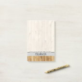 Stallwand, Holz, Holzplatten, Ihr Name Post-it Klebezettel (Auf Schreibtisch)