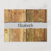 Stallwand, Holz, Holzplatten, Ihr Name Postkarte (Vorderseite)