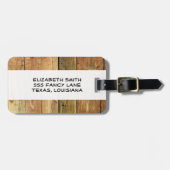 Stallwand, Holz, Holzplatten, Planen, rustikal Gepäckanhänger (Vorderseite horizontal)