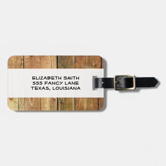 Stallwand, Holz, Holzplatten, Planen, rustikal Gepäckanhänger (Vorderseite horizontal)