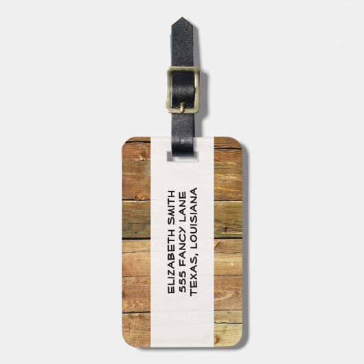 Stallwand, Holz, Holzplatten, Planen, rustikal Gepäckanhänger (Vorderseite vertikal)