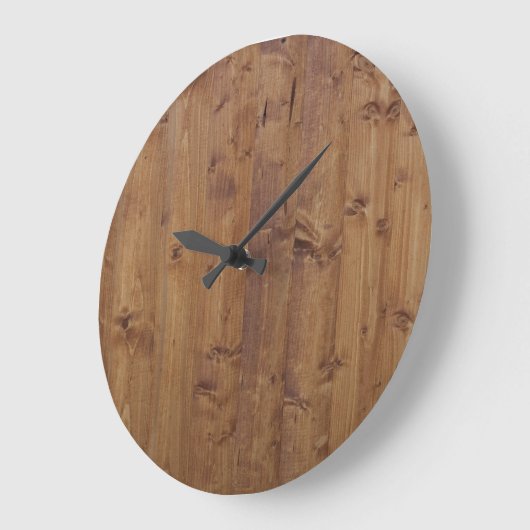 Stallwand, Holz, Holzplatten, Planen, rustikal Große Wanduhr (Winkel)
