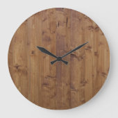 Stallwand, Holz, Holzplatten, Planen, rustikal Große Wanduhr (Vorderseite)