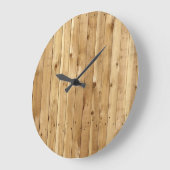 Stallwand, Holz, Holzplatten, Planen, rustikal Große Wanduhr (Winkel)