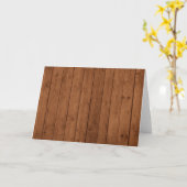 Stallwand, Holz, Holzplatten, Planen, rustikal Karte (Gelbe Blume)