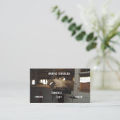 Stallzähne Visitenkarte (Stehend Vorderseite)