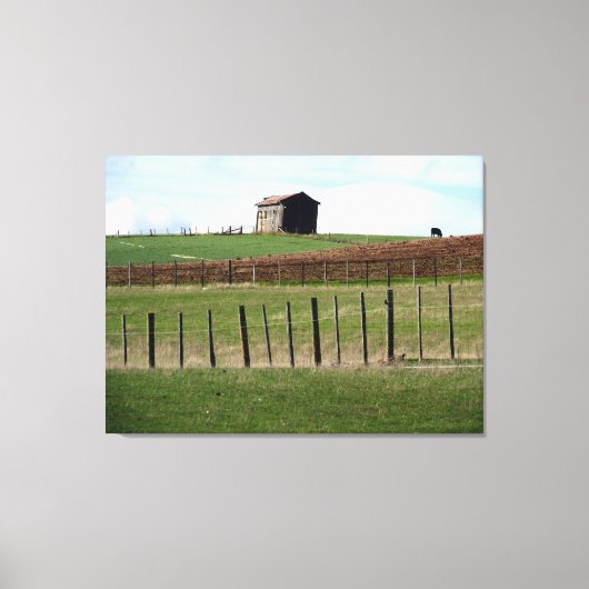 Stallzaun Leinwanddruck (Vorderseite)